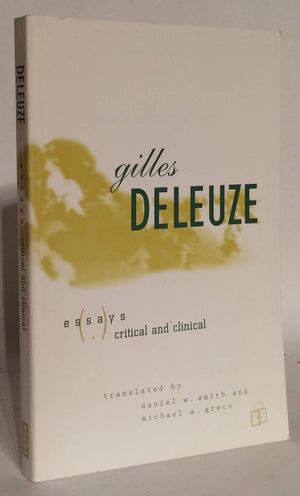 Essays Critical And Clinical,Used