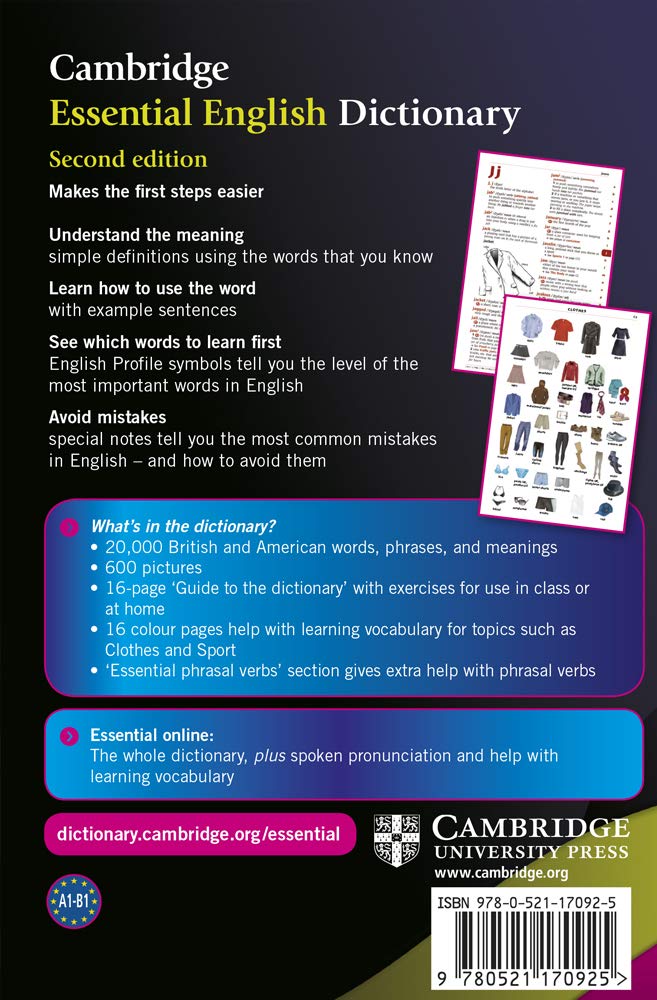 Cambridge Essential English Dictionary by Cambridge University Press - Comprehensive Language Resource for Students and Professionals