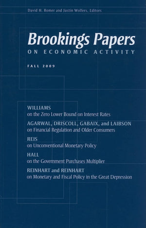 Brookings Papers On Economic Activity: Fall 2009,Used