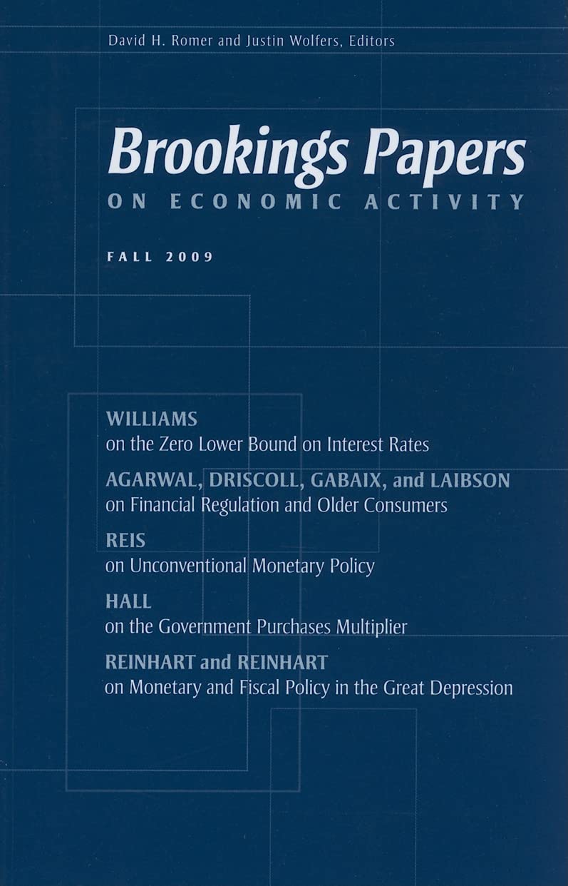Brookings Papers On Economic Activity: Fall 2009,Used