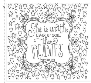 Colorful Blessings: A Coloring Book for GrownUp Girls from The Coloring Cafe,New