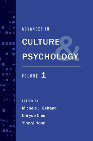 Advances in Culture and Psychology: Volume 1,Used