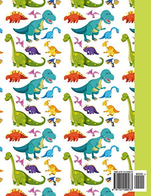 Composition Notebook: Dinosaurs College Ruled Notebook for Student Teacher School Home Office 8.5x11 Inches 100 Pages,Used