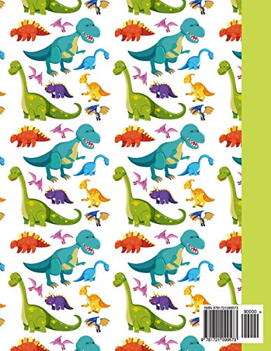 Composition Notebook: Dinosaurs College Ruled Notebook for Student Teacher School Home Office 8.5x11 Inches 100 Pages,Used