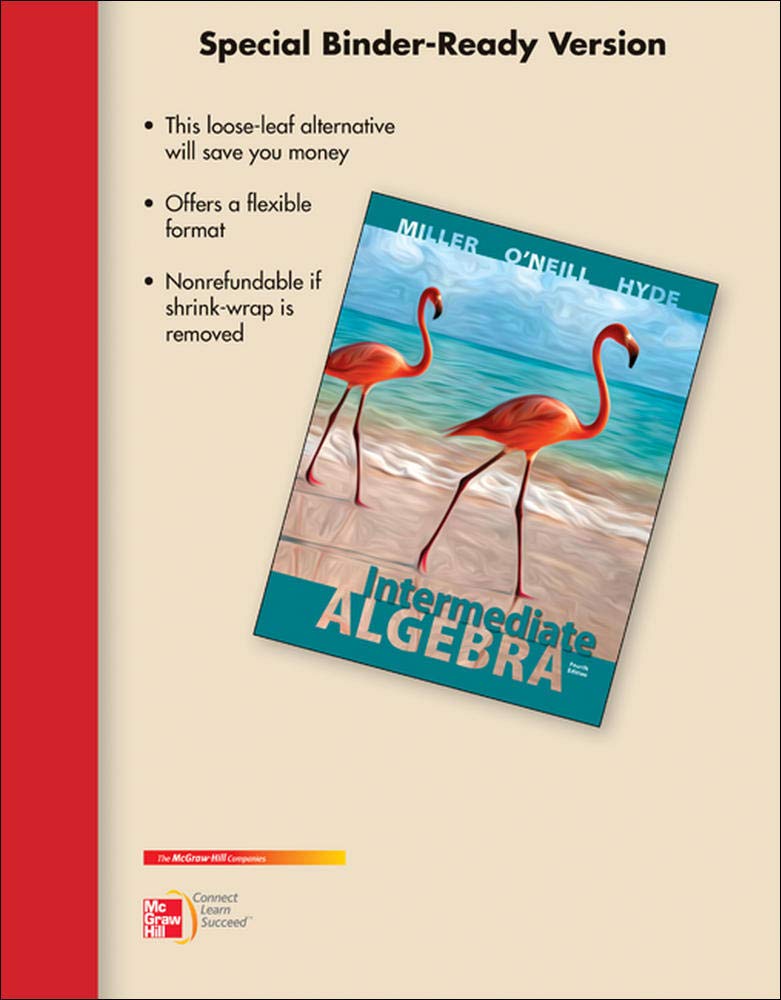 Loose Leaf Version for Intermediate Algebra,Used