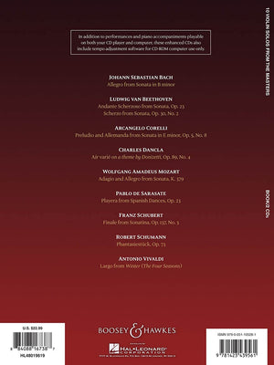 10 Violin Solos From The Masters: Violin And Piano With Two Cds Of Performances And Accompaniments Book/2Cd Pack