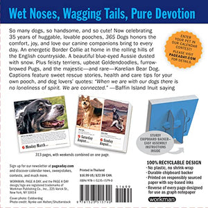 365 Dogs PageADay Calendar 2023: The World's Favorite Dog Calendar,Used