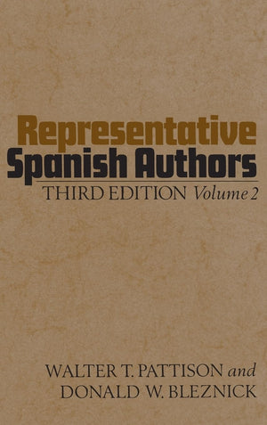 Representative Spanish Authors, Vol. 2 (English and Spanish Edition),New