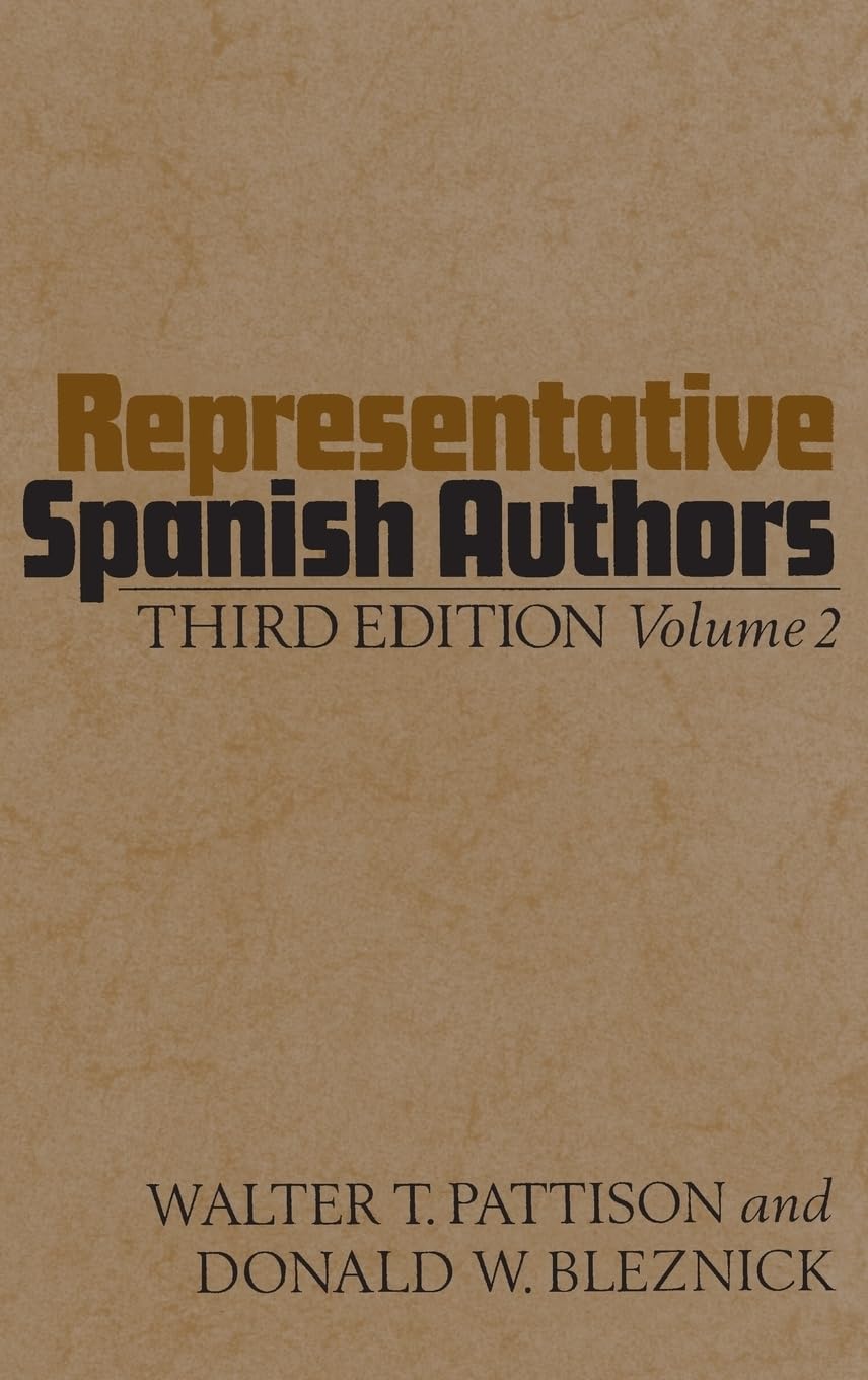 Representative Spanish Authors, Vol. 2 (English and Spanish Edition),New