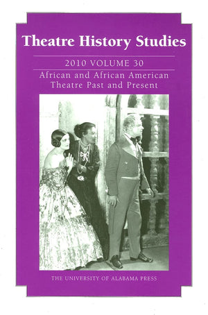 Theatre History Studies 2010, Vol. 30 (Volume 30),Used