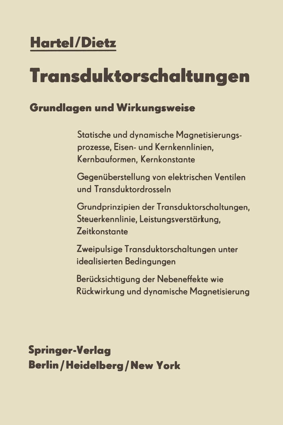 Transduktorschaltungen: Grundlagen Und Wirkungsweise (German Edition),Used