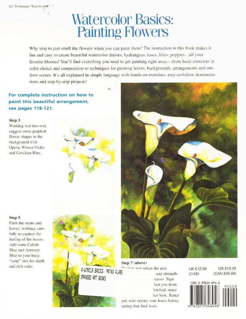 Watercolor Basics  Painting Flowers,Used