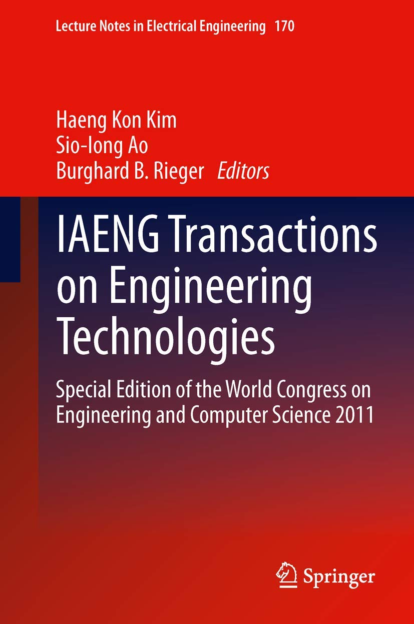 Iaeng Transactions On Engineering Technologies: Special Edition Of The World Congress On Engineering And Computer Science 2011 (,Used