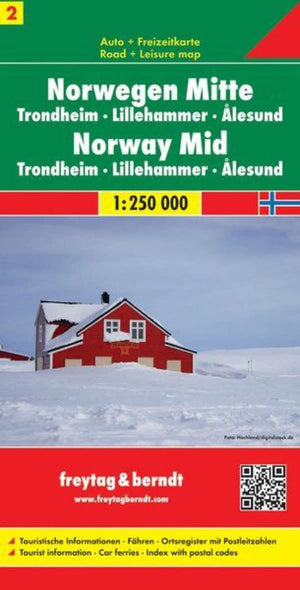 Mapnorway Central (Road Maps)#2 Fb (English, German, Italian, Spanish, Norwegian And Dutch Edition)