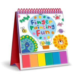 Finger Painting Fun: Easel Coloring Book With 6 Paints,New
