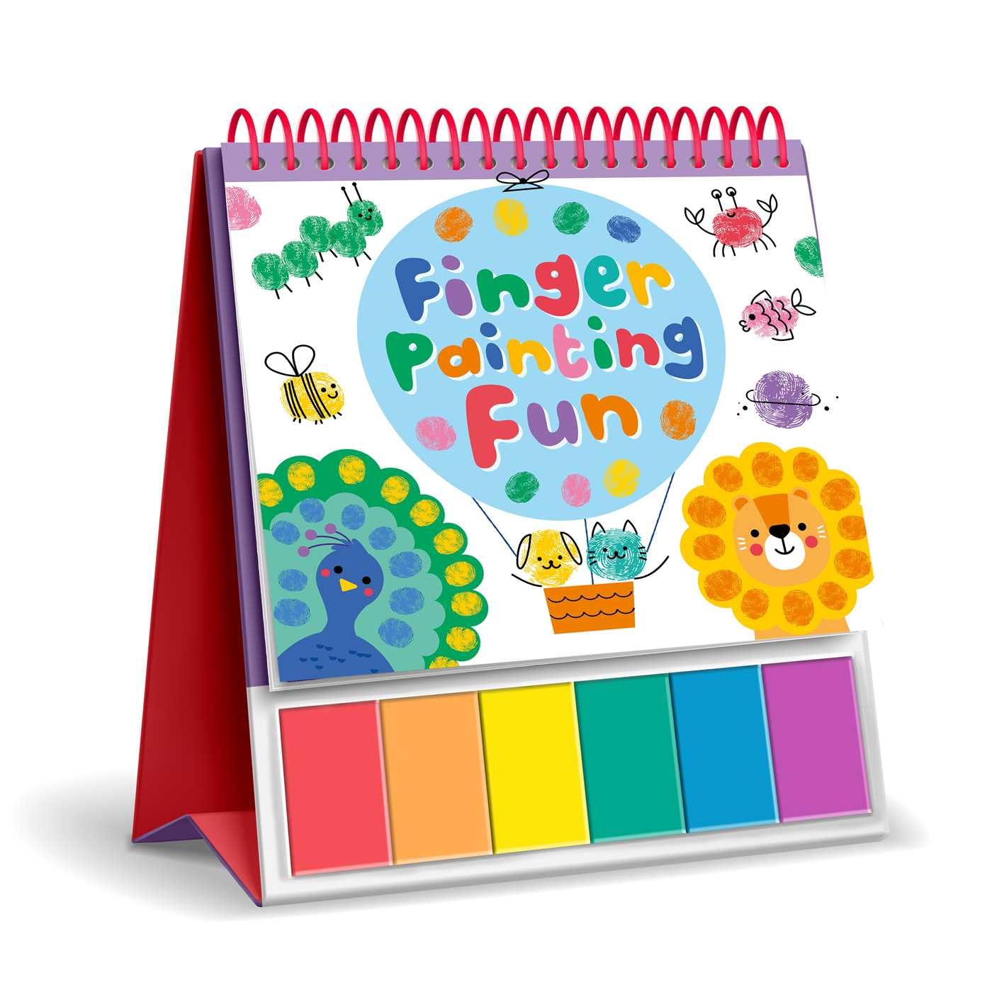 Finger Painting Fun: Easel Coloring Book With 6 Paints,Used