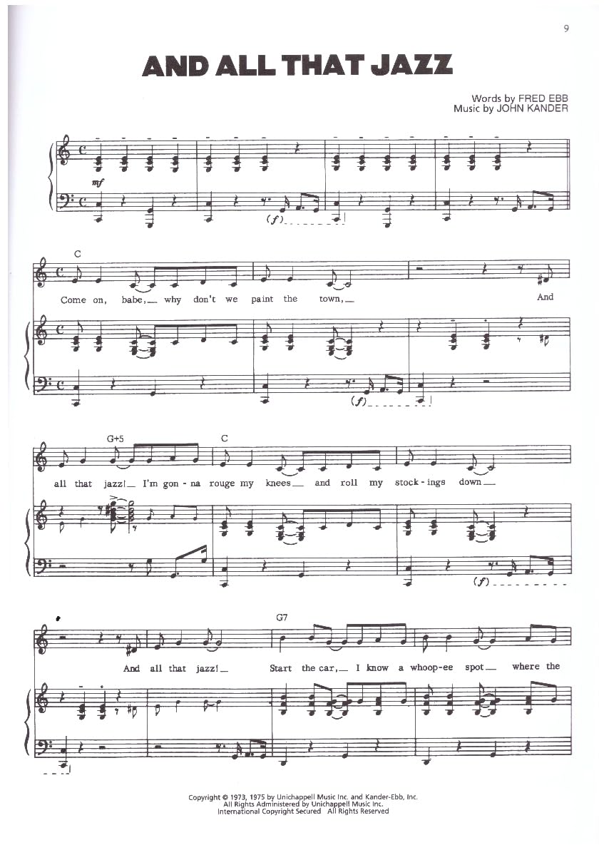 Chicago: The Musical (Broadway Vocal Selections),Used