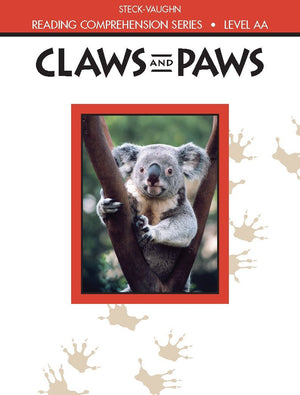 Claws And Paws: Level Aa (Reading Comprehension) (Reading Comprehension (Steckvaughn)),Used