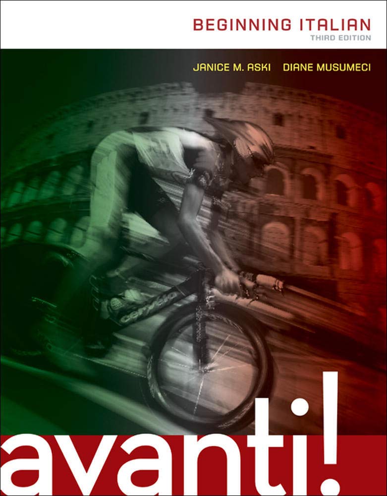 AVANTI: BEGINNING ITALIAN,New