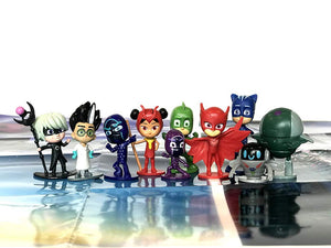 Pj Masks My Busy Books  Storybook, 10 Figurines, Playmat,Used