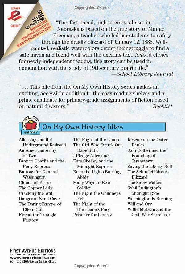 The Schoolchildren's Blizzard (On My Own History (Paperback)),Used