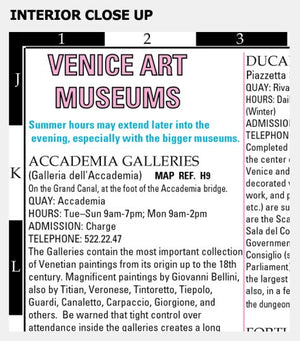 Artwise Venice Museum Map  Laminated Museum Map of Venice, Italy,Used