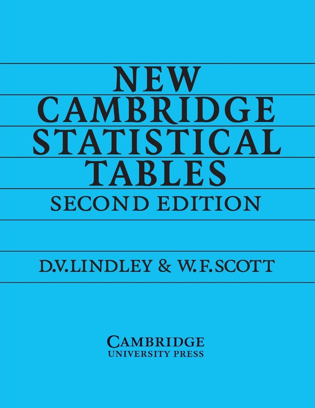 New Cambridge Statistical Tables,New