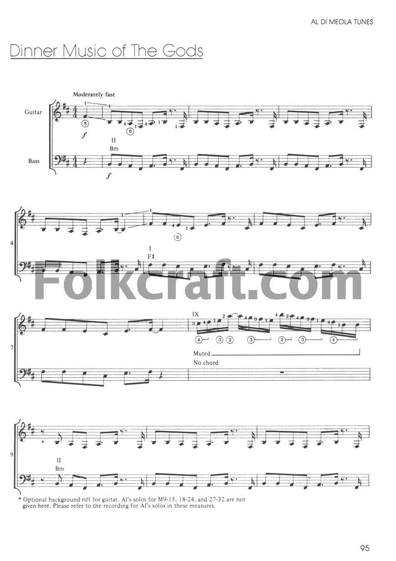 Al Di Meola  A Guide To Chords, Scales & Arpeggios,New