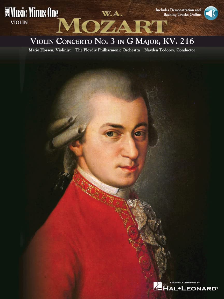 Mozart  Violin Concerto No. 3 in G Major, KV216: Music Minus One Violin,Used