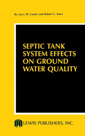 Septic Tank System Effects on Ground Water Quality,Used
