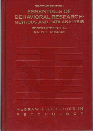 Essentials Of Behavioral Research: Methods And Data Analysis,Used