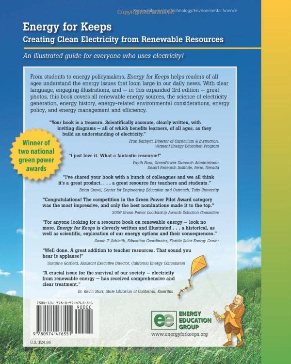 Energy for Keeps: Creating Clean Electricity from Renewable Resources,Used