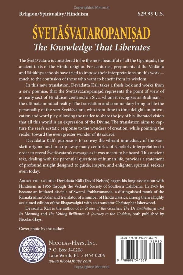 Svetasvataropanisad: The Knowledge That Liberates,New