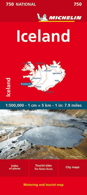 Michelin Iceland Map 750 (Michelin Map),Used