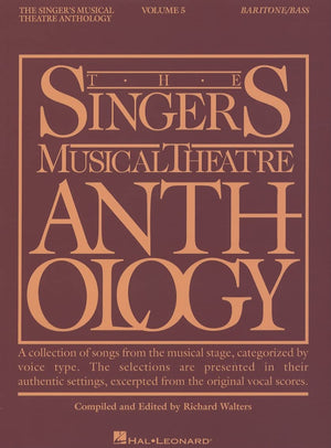 Singer's Musical Theatre Anthology  Volume 5: Baritone/Bass Book (Singer's Musical Theatre Anthology (Songbooks)),Used