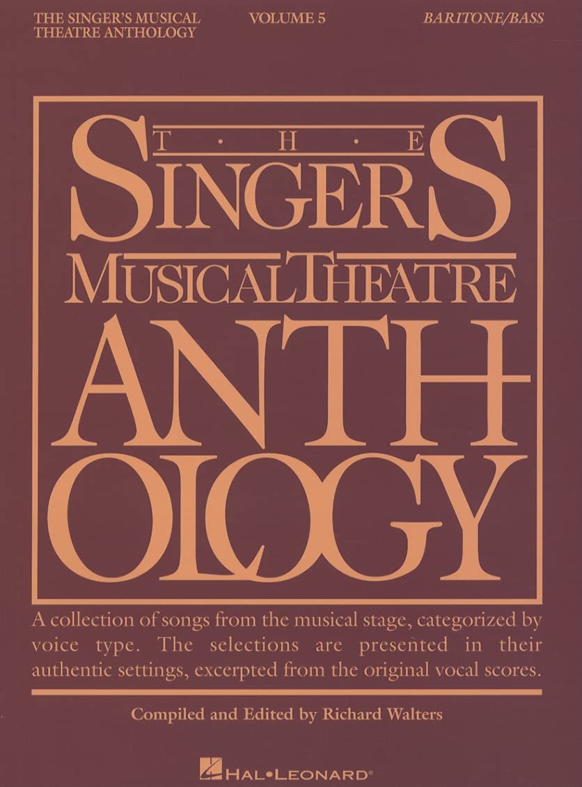 Singer's Musical Theatre Anthology  Volume 5: Baritone/Bass Book (Singer's Musical Theatre Anthology (Songbooks)),Used
