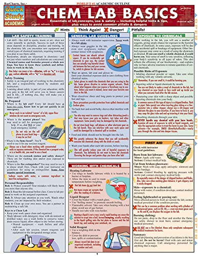 Chem Lab Basics (Quick Study Academic),Used