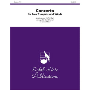 Concerto for Two Trumpets and Winds: Conductor Score (Eighth Note Publications),Used