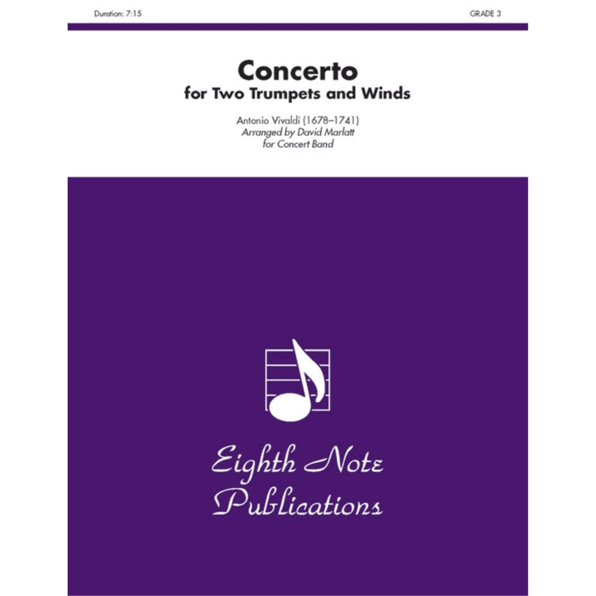 Concerto For Two Trumpets And Winds: Conductor Score (Eighth Note Publications)