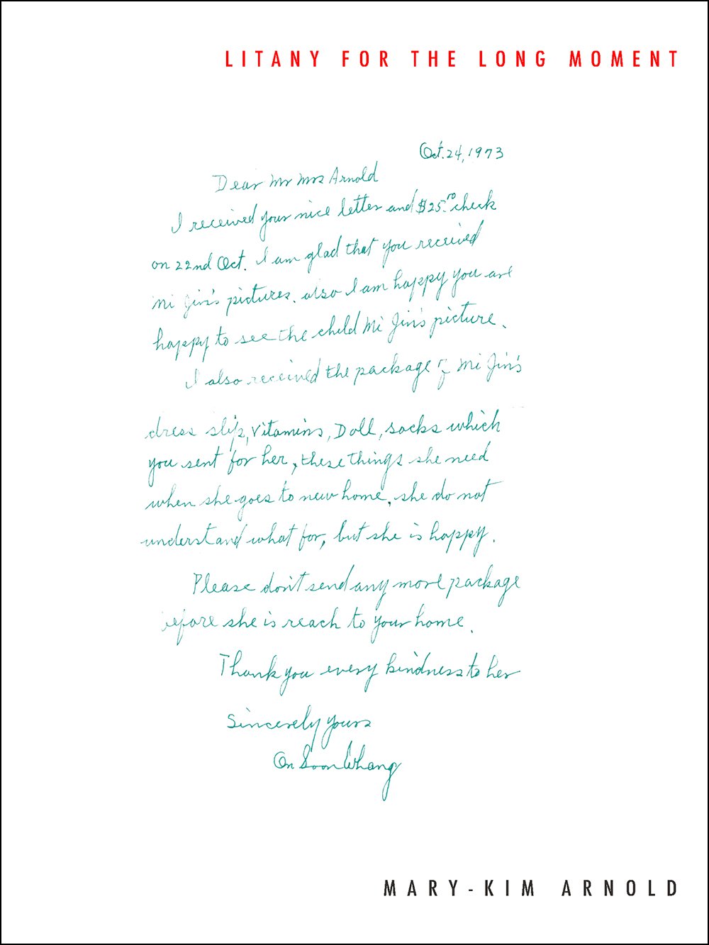 Litany For The Long Moment-used