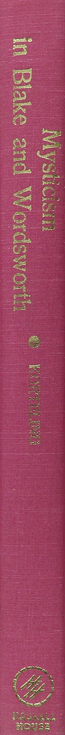 Mysticism in Blake & Wordsworth,Used