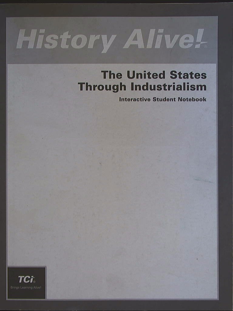 History Alive! The United States Through Industrialism, Interactive Student Notebook,Used