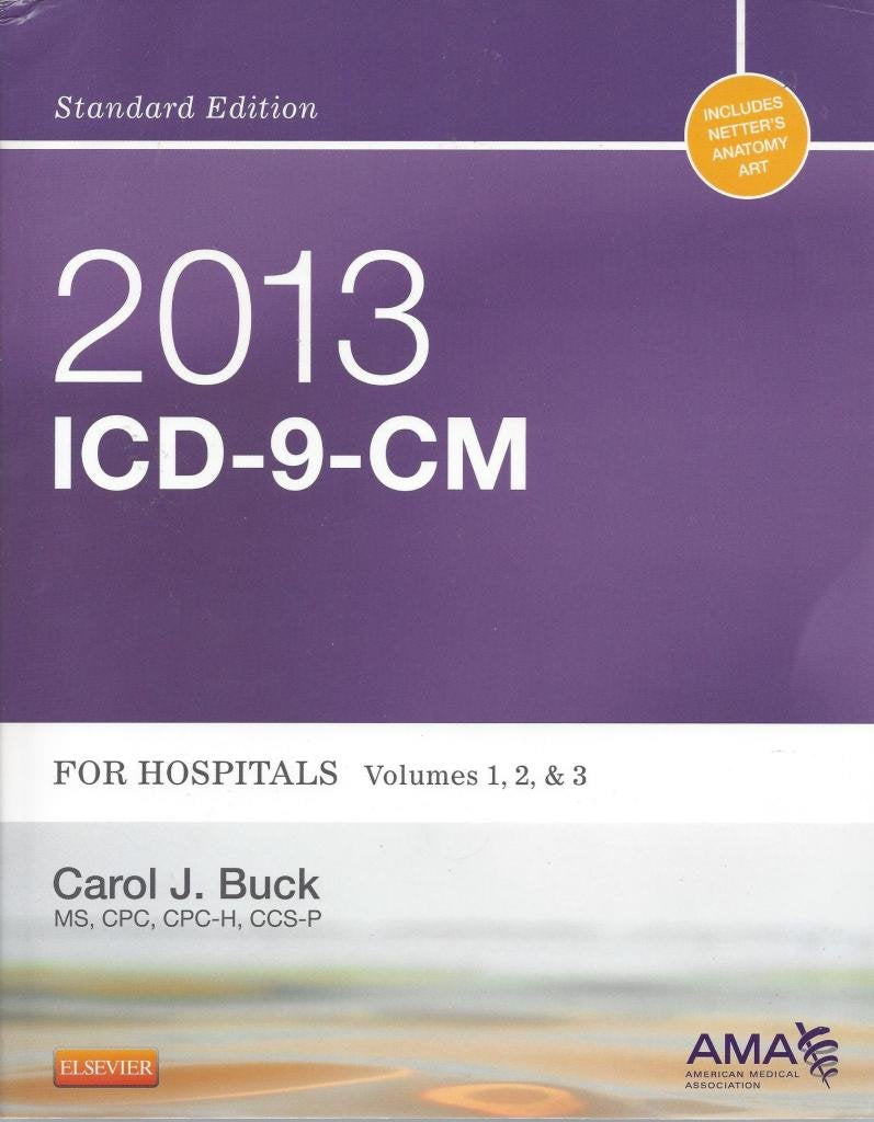 2013 ICD9CM for Hospitals, Volumes 1, 2 and 3 Standard Edition,New