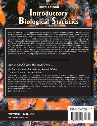 Introductory Biological Statistics, Third Edition,New