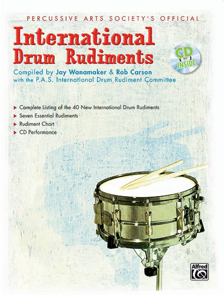 International Drum Rudiments: Book & Online Video/Audio-New Condition