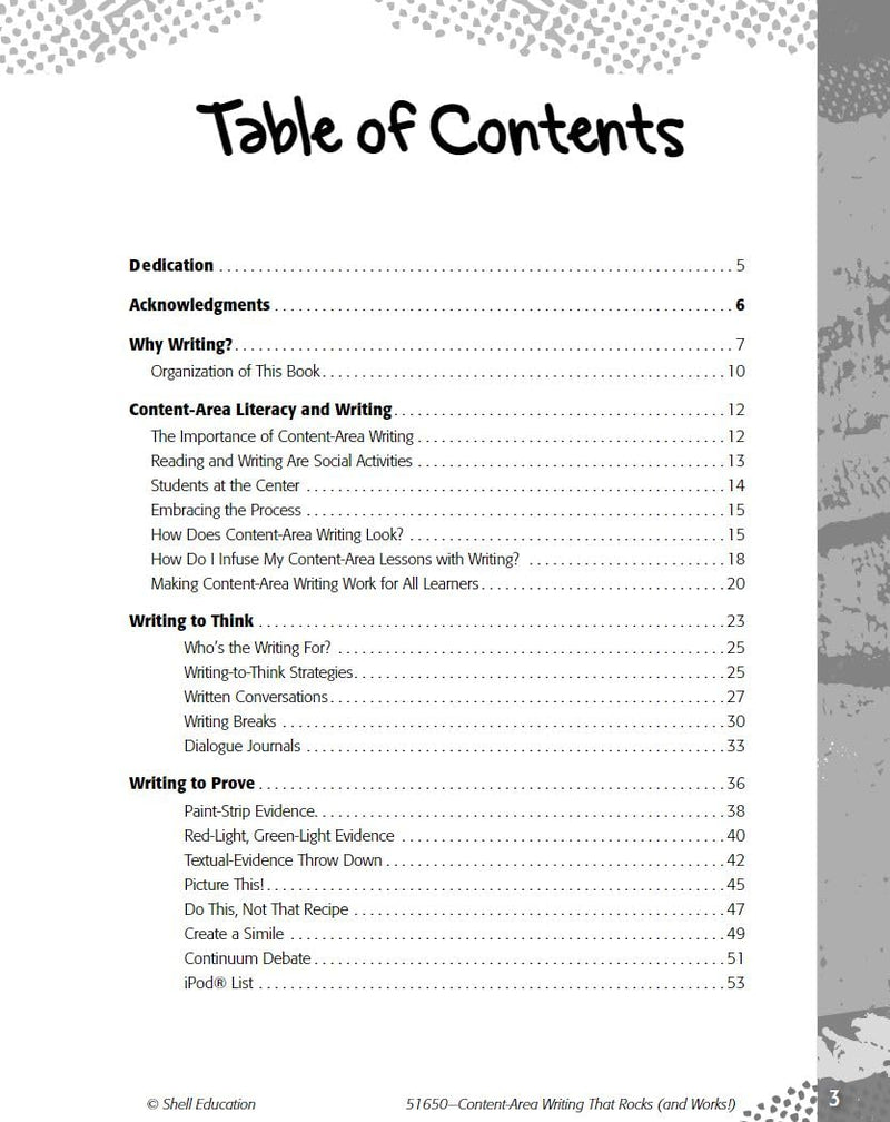 Content Area Writing That Rocks (Creative Writing Activities, Grades 312) (Professional Resources),Used