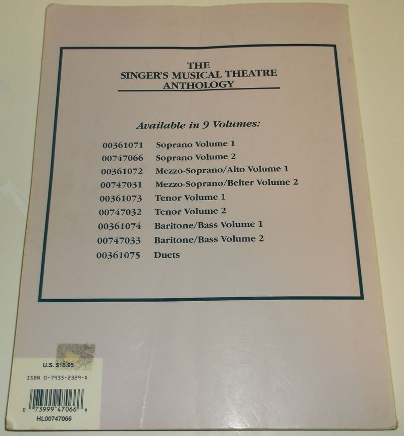 Singers Musical Theatre Anthology Vol. 2: Soprano,Used