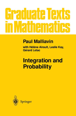 Integration and Probability (Graduate Texts in Mathematics, 157),Used