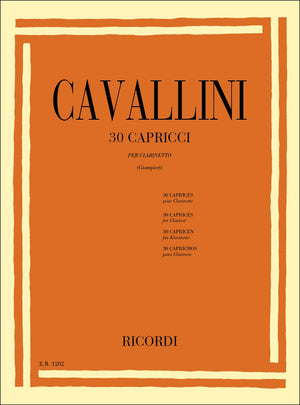 30 Capriccios: Clarinet Solo,Used