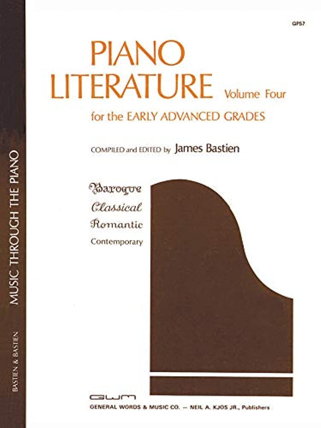 GP57  Piano Literature  Volume 4  Bastien (Music Through the Piano),Used